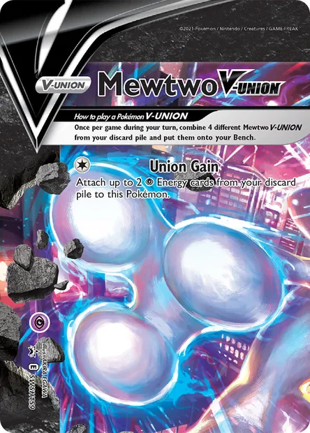 Mewtwo V-UNION, Pokémon card SWSH 159 — SWSH Black Star Promos set