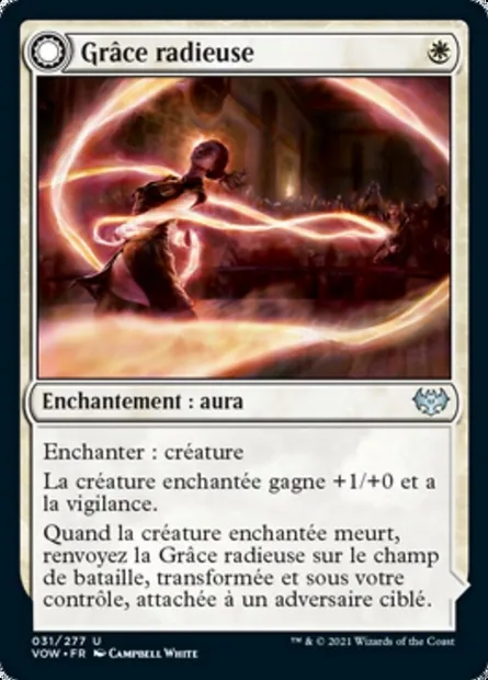 Grâce radieuse // Restrictions radieuses, carte Magic VOW 31 — extension Innistrad : noce écarlate