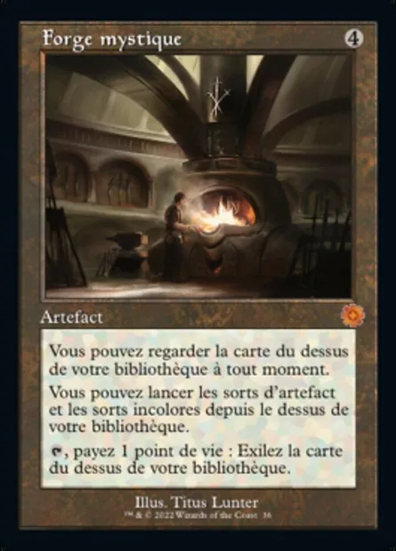 Forge mystique, carte Magic BRR 36 — extension The Brothers' War Retro Artifacts