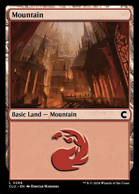 Mountain, Magic card CLU 266 — Ravnica: Clue Edition set