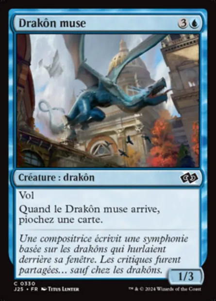 Drakôn muse, carte Magic J25 330 — extension Foundations Jumpstart