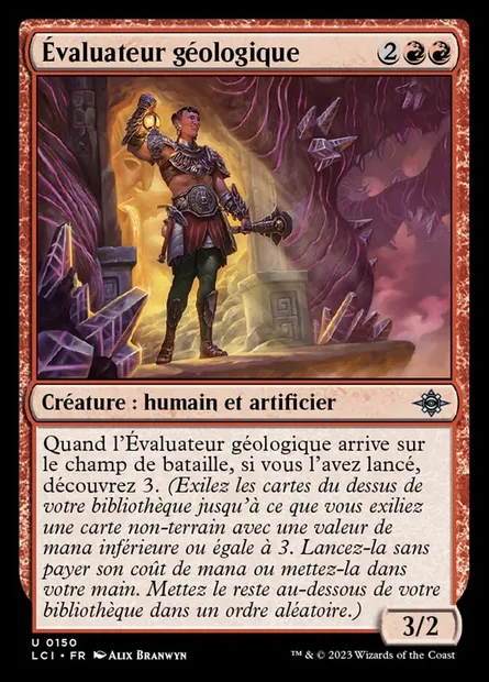 Évaluateur géologique, carte Magic LCI 150 — extension The Lost Caverns of Ixalan