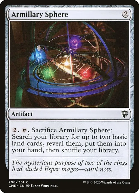 Armillary Sphere, Magic card CMR 298 — Commander Legends set