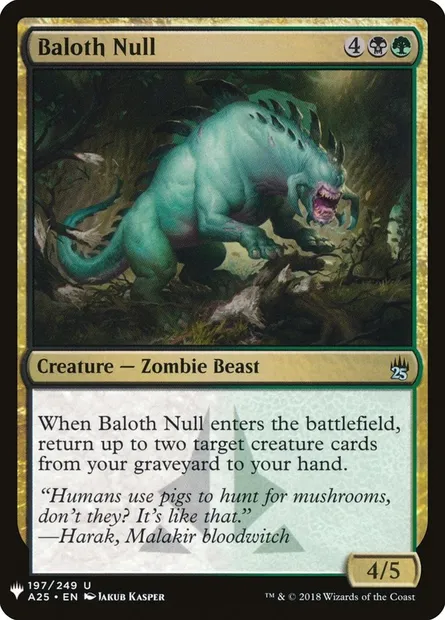 Baloth Null, Magic card PLST A25-197 — The List set