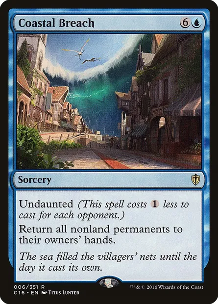 Coastal Breach, Magic card C16 6 — Commander 2016 set