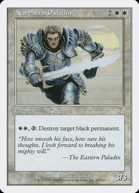 Northern Paladin, Magic card 7ED 28 — Seventh Edition set