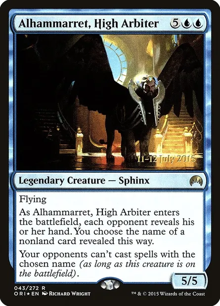 Alhammarret, High Arbiter, Magic card PORI 43s — Magic Origins Promos set