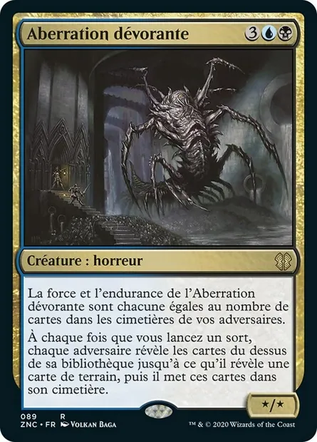 Aberration dévorante, carte Magic ZNC 89 — extension Zendikar Rising Commander