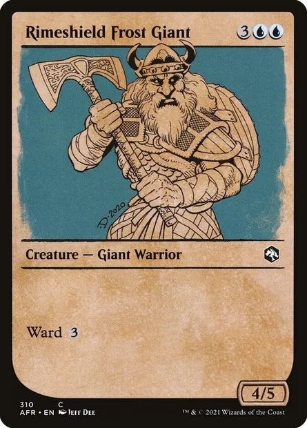 Rimeshield Frost Giant, Magic card AFR 310 — Adventures in the Forgotten Realms set