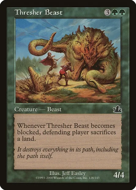 Thresher Beast, Magic card PCY 128 — Prophecy set