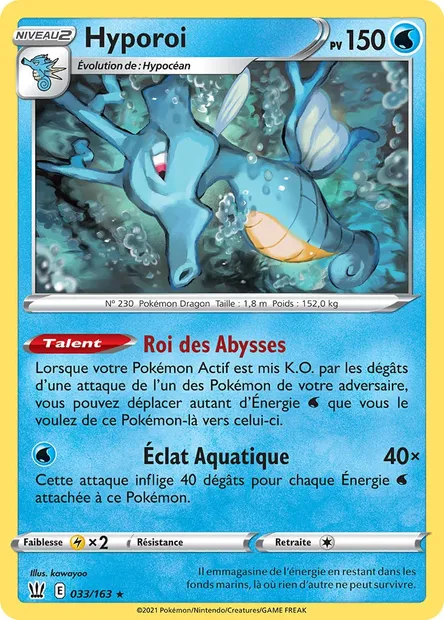 Hyporoi, carte Pokémon BST 33 — extension Styles de combat