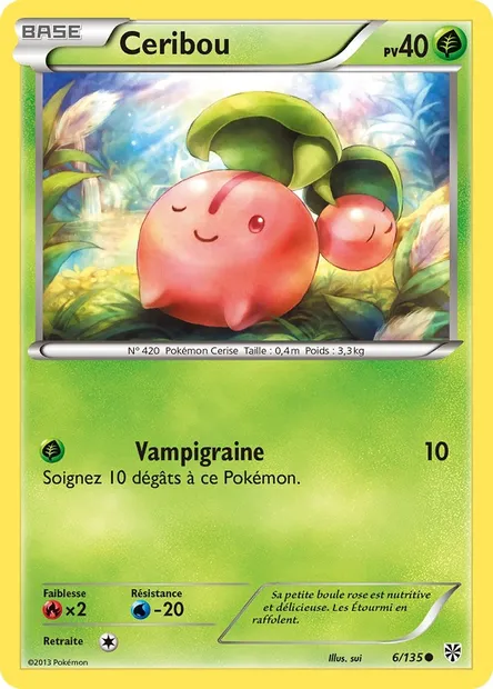 Ceribou, carte Pokémon PLS 6 — extension Tempète Plasma