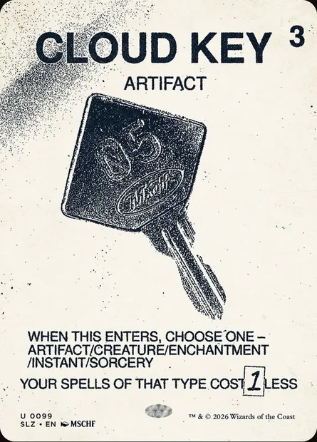 CLOUD KEY, carte Magic SLZ 99 — extension The Zeta Set
