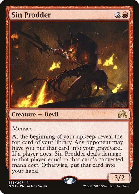 Sin Prodder, Magic card SOI 181 — Shadows over Innistrad set