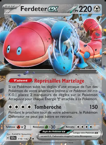 Ferdeter-ex, carte Pokémon SCR 110 — extension Couronne Stellaire