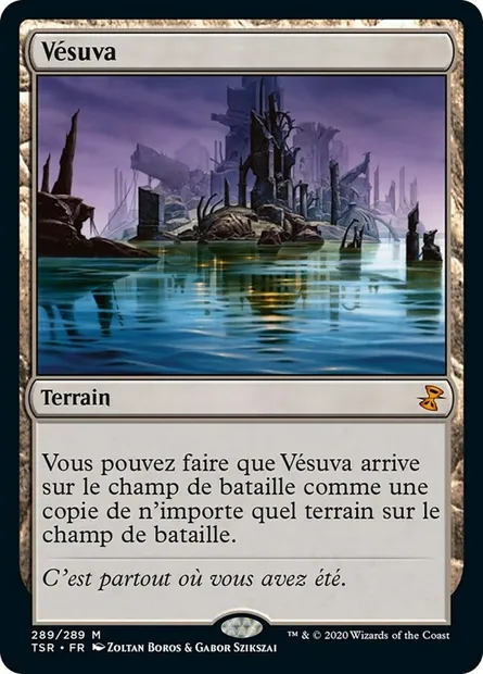 Vésuva, carte Magic TSR 289 — extension Spirale Temporelle Remastered
