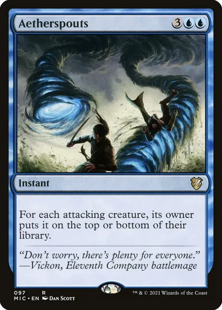 Aetherspouts, Magic card MIC 97 — Midnight Hunt Commander set