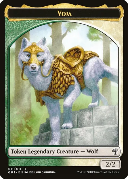 Voja // Saproling, carte Magic TGK1 11 — extension GRN Guild Kit Tokens