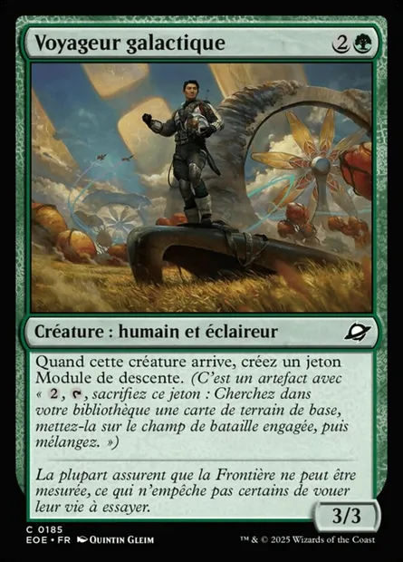 Voyageur galactique, carte Magic EOE 185 — extension Edge of Eternities