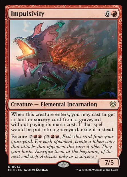 Impulsivity, Magic card ECC 13 — Lorwyn Eclipsed Commander set