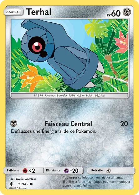 Terhal, carte Pokémon GRI 83 — extension Gardiens Ascendants