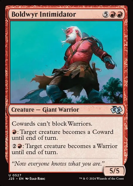 Boldwyr Intimidator, Magic card J25 527 — Foundations Jumpstart set