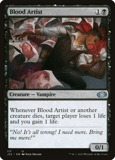 Blood Artist, Magic card J22 117 — Jumpstart 2022 set