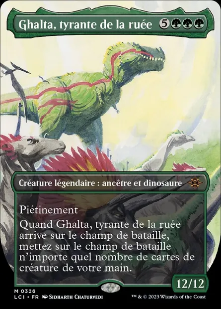 Ghalta, tyrante de la ruée, carte Magic LCI 326 — extension The Lost Caverns of Ixalan