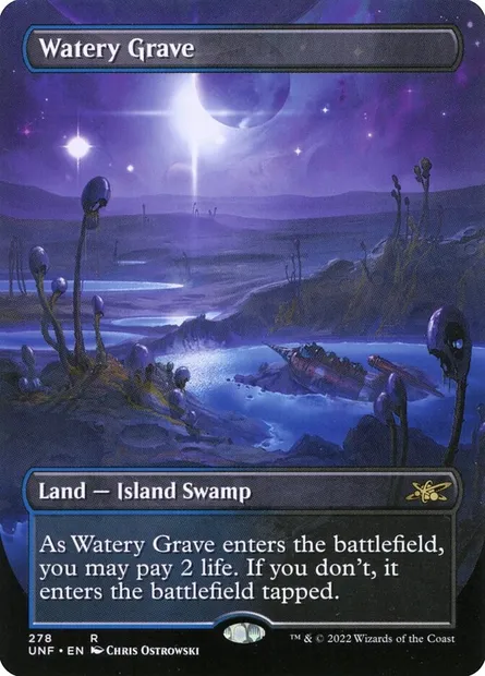 Watery Grave, Magic card UNF 278 — Unfinity set