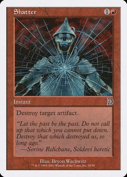 Shatter, Magic card DKM 20 — Deckmasters set