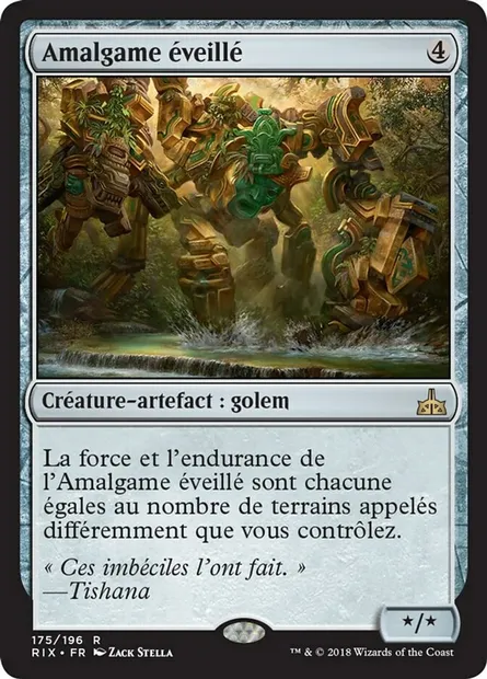Amalgame éveillé, carte Magic RIX 175 — extension Les combattants d'Ixalan