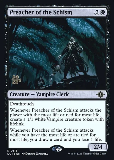 Prêcheur du schisme, carte Magic PLCI 113s — extension The Lost Caverns of Ixalan Promos