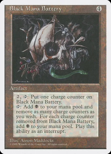 Black Mana Battery, Magic card 4ED 298 — Fourth Edition set