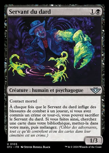 Servant du dard, carte Magic OTJ 105 — extension Outlaws of Thunder Junction