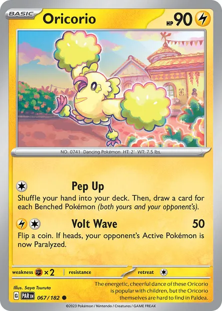 Oricorio, Pokémon card PAR 067 — Paradox Rift set