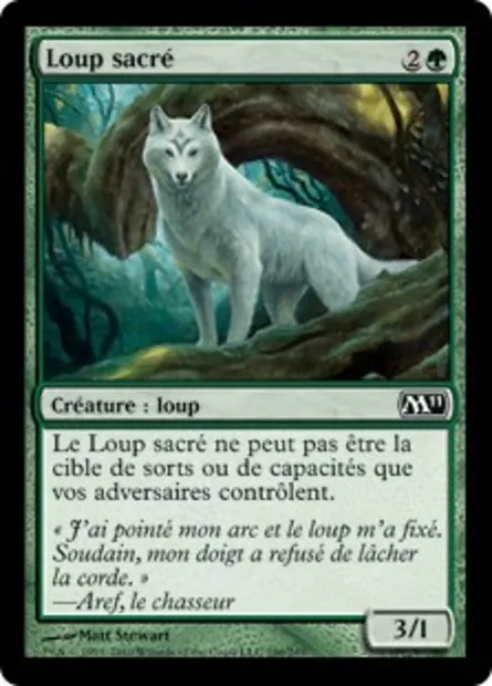 Loup sacré, carte Magic M11 196 — extension Magic 2011