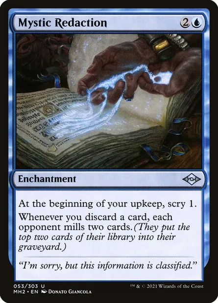 Mystic Redaction, Magic card MH2 53 — Modern Horizons 2 set