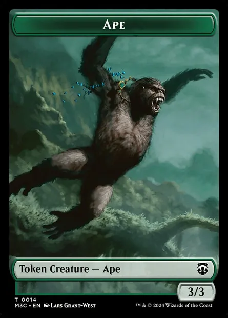 Ape, Magic card TM3C 14 — Modern Horizons 3 Commander Tokens set