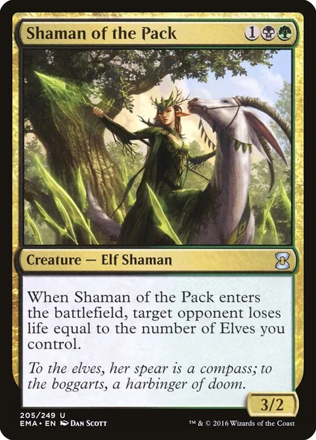 Shamane de la meute, carte Magic EMA 205 — extension Eternal Masters