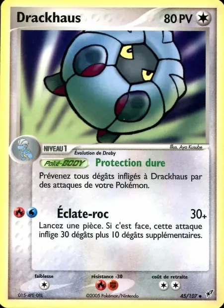 Drackhaus, carte Pokémon DX 45 — extension EX Deoxys