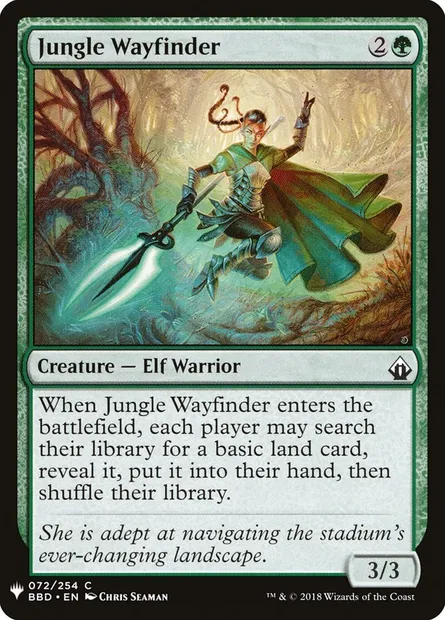 Jungle Wayfinder, Magic card PLST BBD-72 — The List set