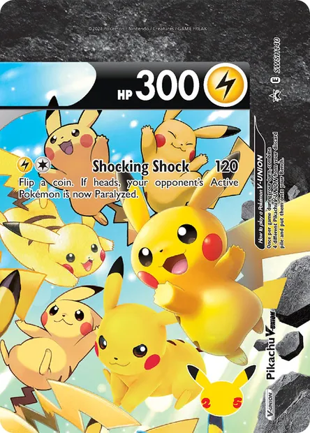 Pikachu V-UNION, Pokémon card SWSH 140 — SWSH Black Star Promos set