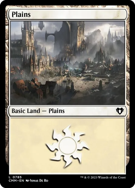 Plains, Magic card CMM 785 — Commander Masters set