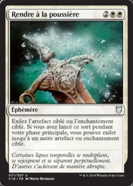 Rendre à la poussière, carte Magic C18 71 — extension Commander 2018