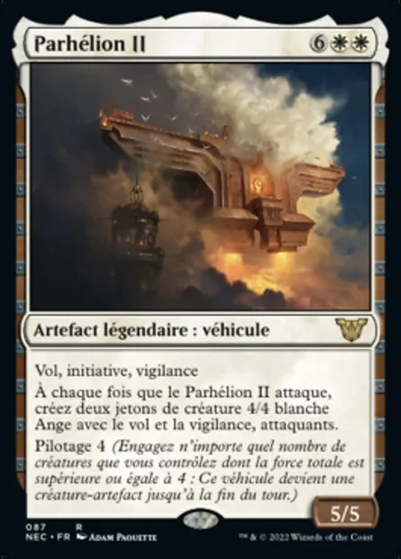 Parhélion II, carte Magic NEC 87 — extension Neon Dynasty Commander