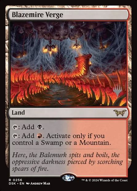 Orée de Bourbefeu, carte Magic PDSK 256p — extension Duskmourn: House of Horror Promos
