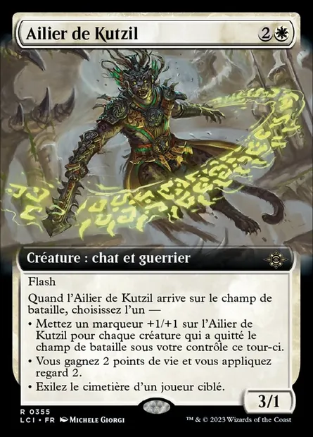 Ailier de Kutzil, carte Magic LCI 355 — extension The Lost Caverns of Ixalan