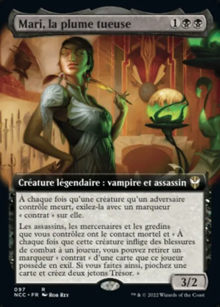 Mari, la plume tueuse, carte Magic NCC 97 — extension New Capenna Commander