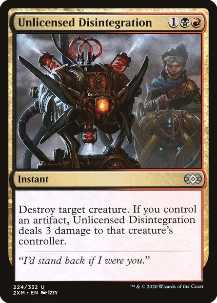 Unlicensed Disintegration, Magic card 2XM 224 — Double Masters set