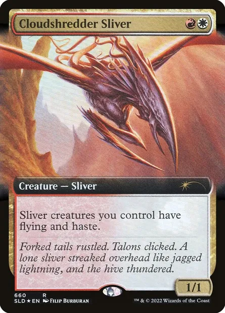 Slivoïde déchiqueteur de nuage, carte Magic SLD 660 — extension Secret Lair Drop